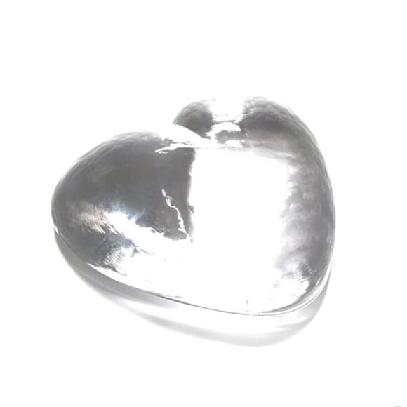 Highgate Heart by Simon Pearce  small Clear, Textured, Heart Shape, Giftware - Picture 5 of 8